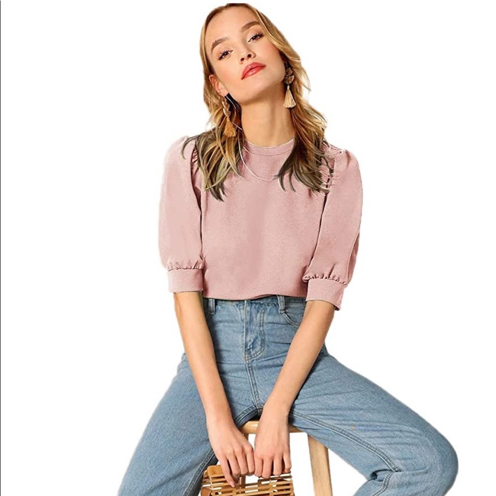 Gorgeous nude pink color top